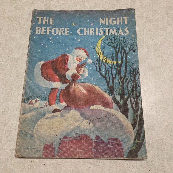 Vintage The Night Before Christmas Book 1932 - Picture 1 of 12